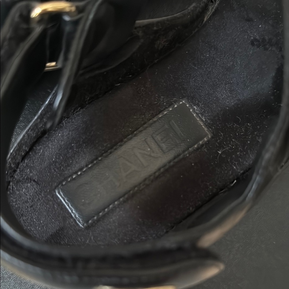 CHANEL Black Chunky Platform Sandals - Picture 9 of 9